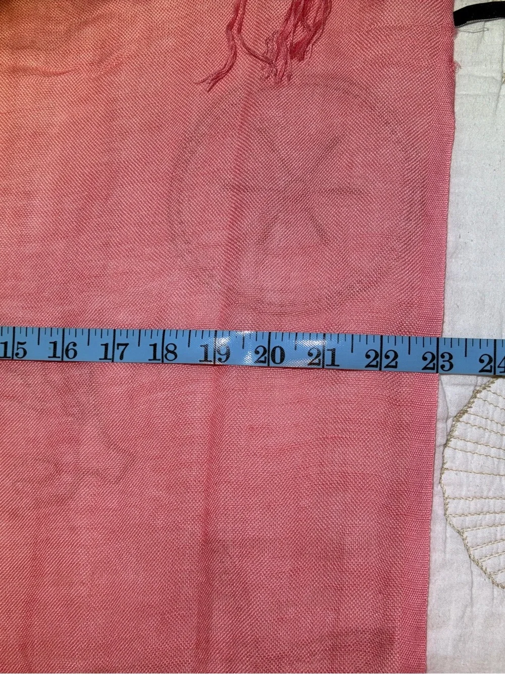 23” X 83” Talbots Lightweight Coral Wrap Scarf Shawl Sarong Pareo Cover Up. OS